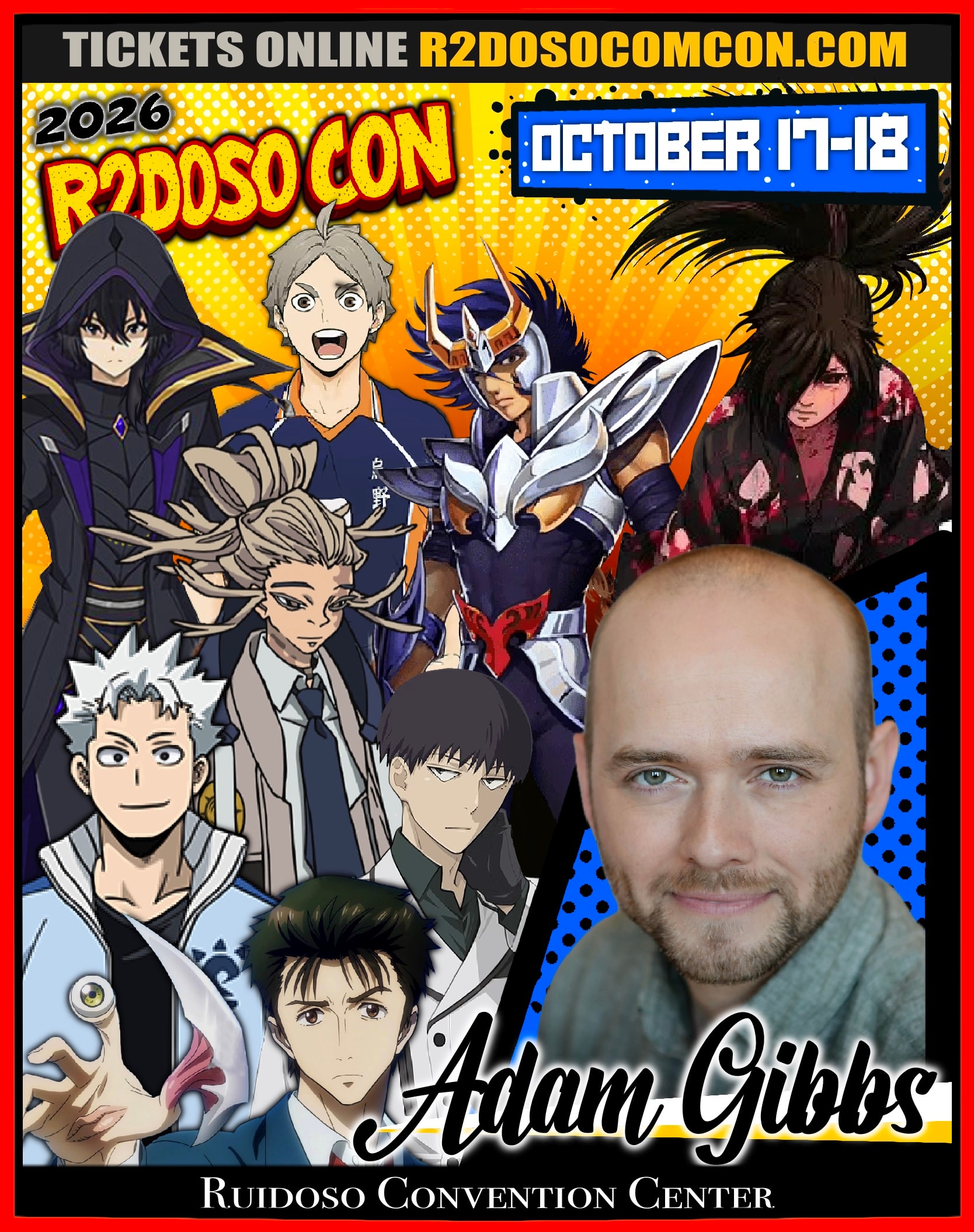 Adam Gibbs R2Doso Con convention poster
