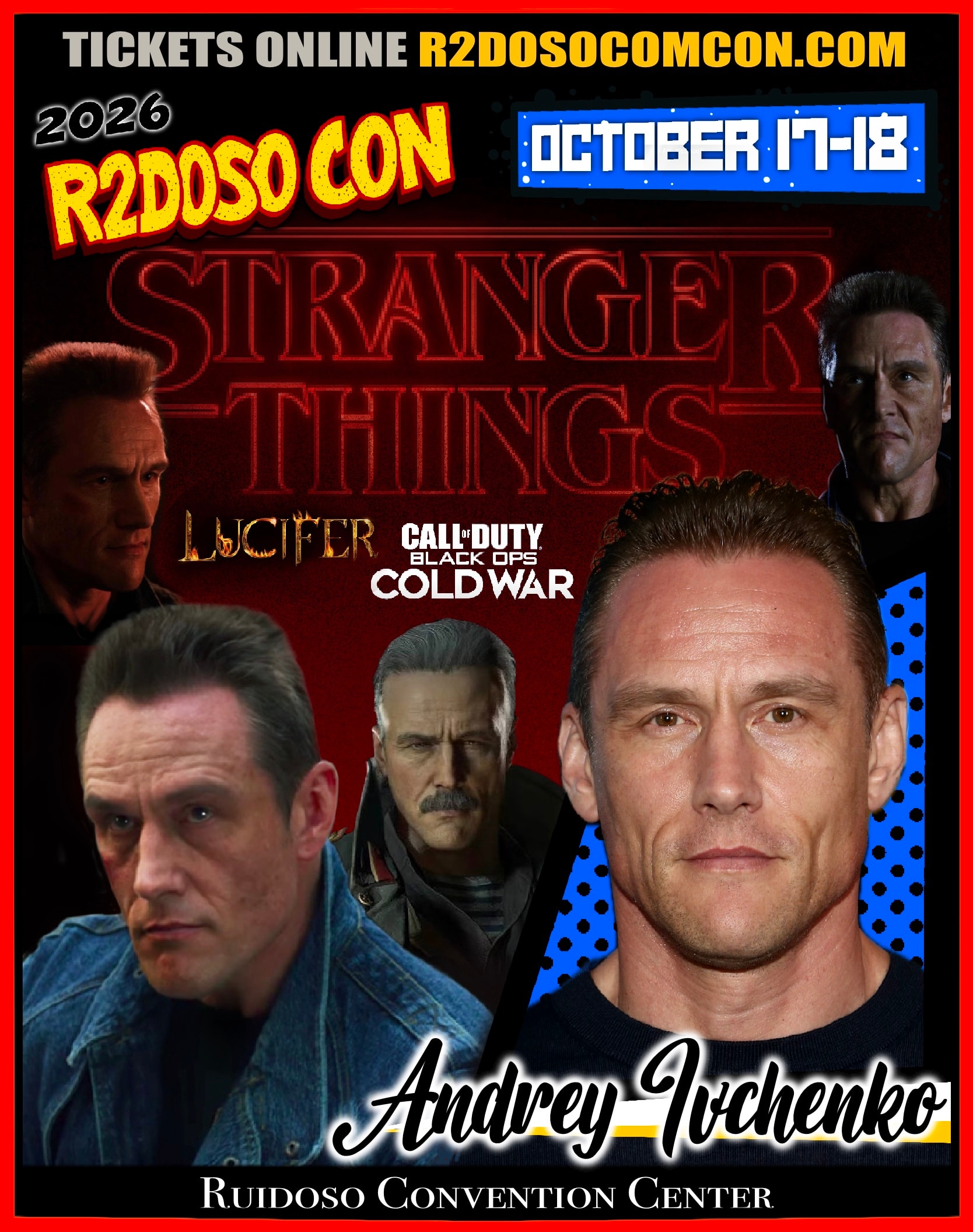 Andrey Ivchenko Stranger Things convention poster