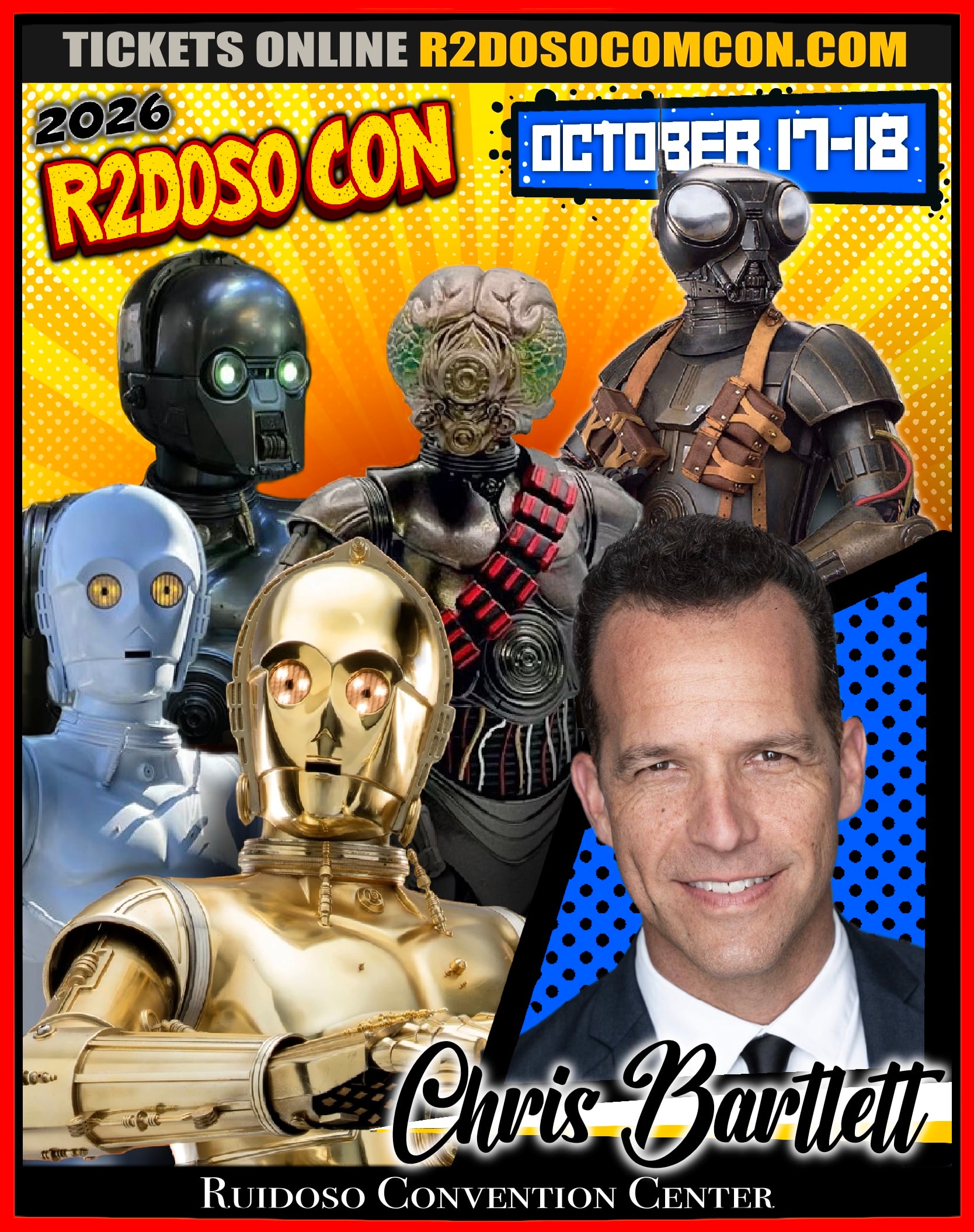 Chris Bartlett R2Doso Con convention poster