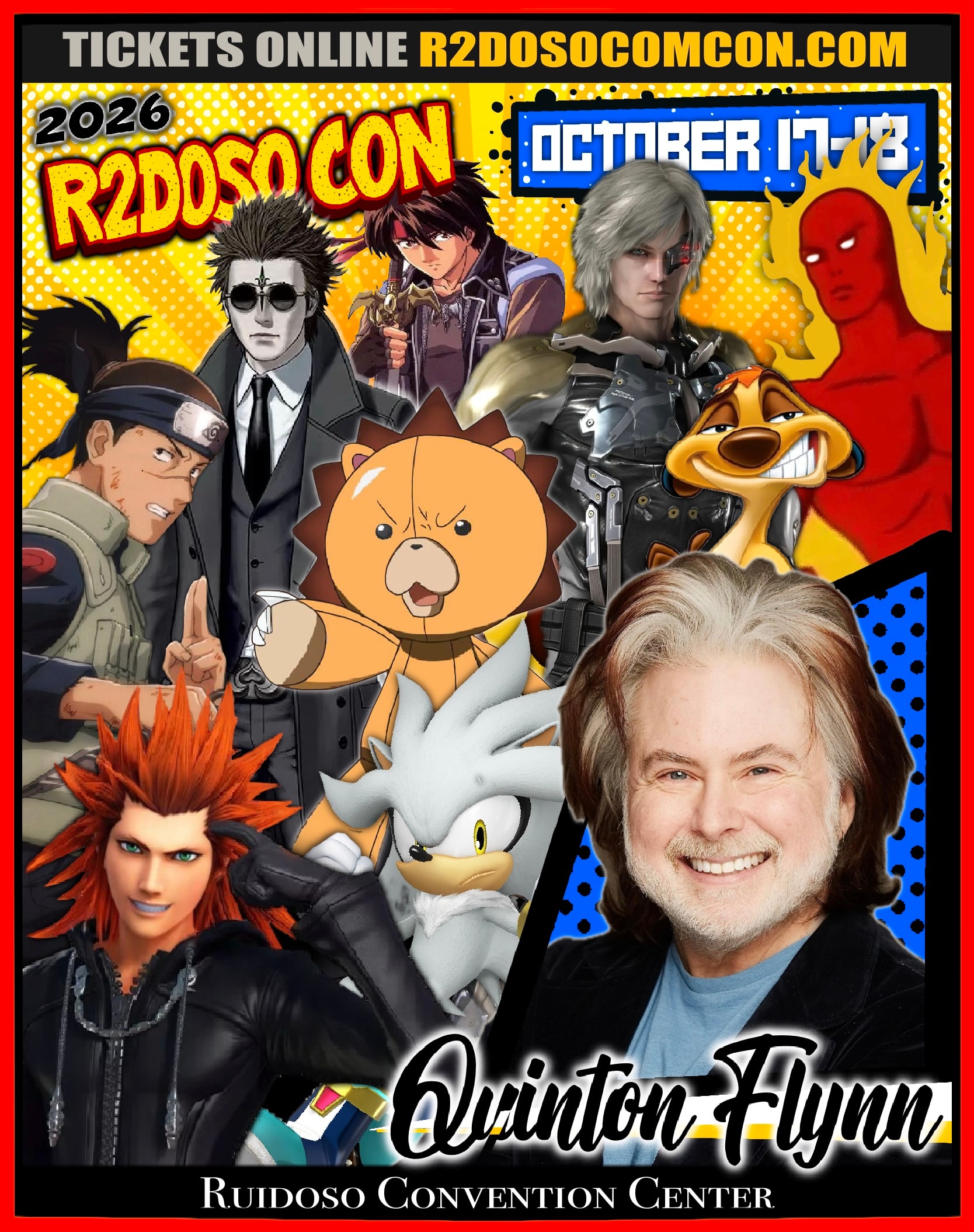 Quinton Flynn R2Doso Con convention poster